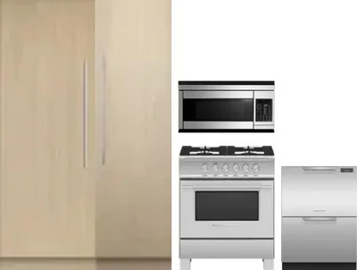 5 Piece Package Includes Refrigerator, Freezer, Range, Microwave And Dishwasher